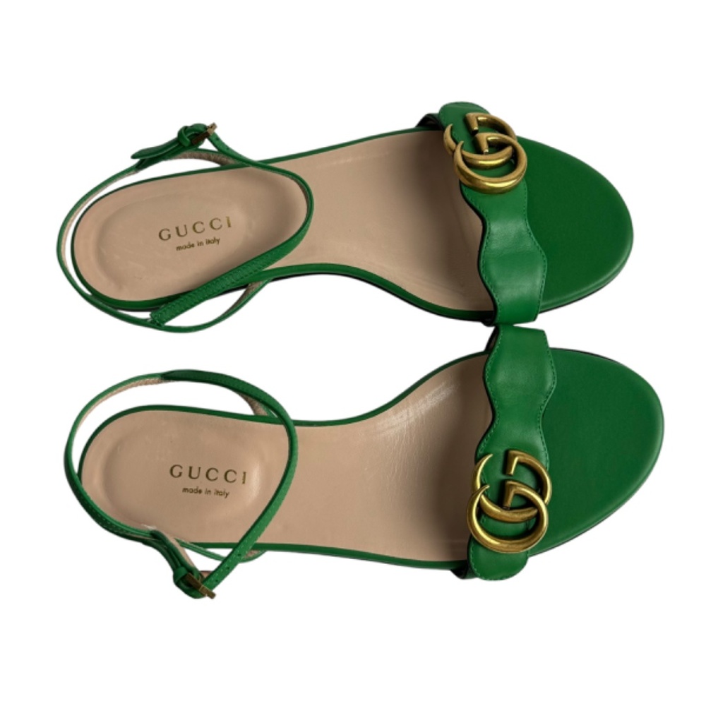 Authentic Gucci Sandals Shamarock Green Size 36 - Picture 4 of 9